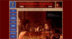 Desktop Screenshot of caravaggioinsicilia.it