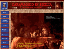 Tablet Screenshot of caravaggioinsicilia.it